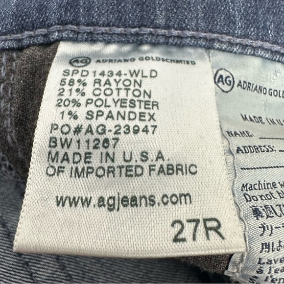 AG Adriano Goldschmied Size 27 The Prima Mid Rise Cigarette Stretch Jeans - Picture 13 of 13